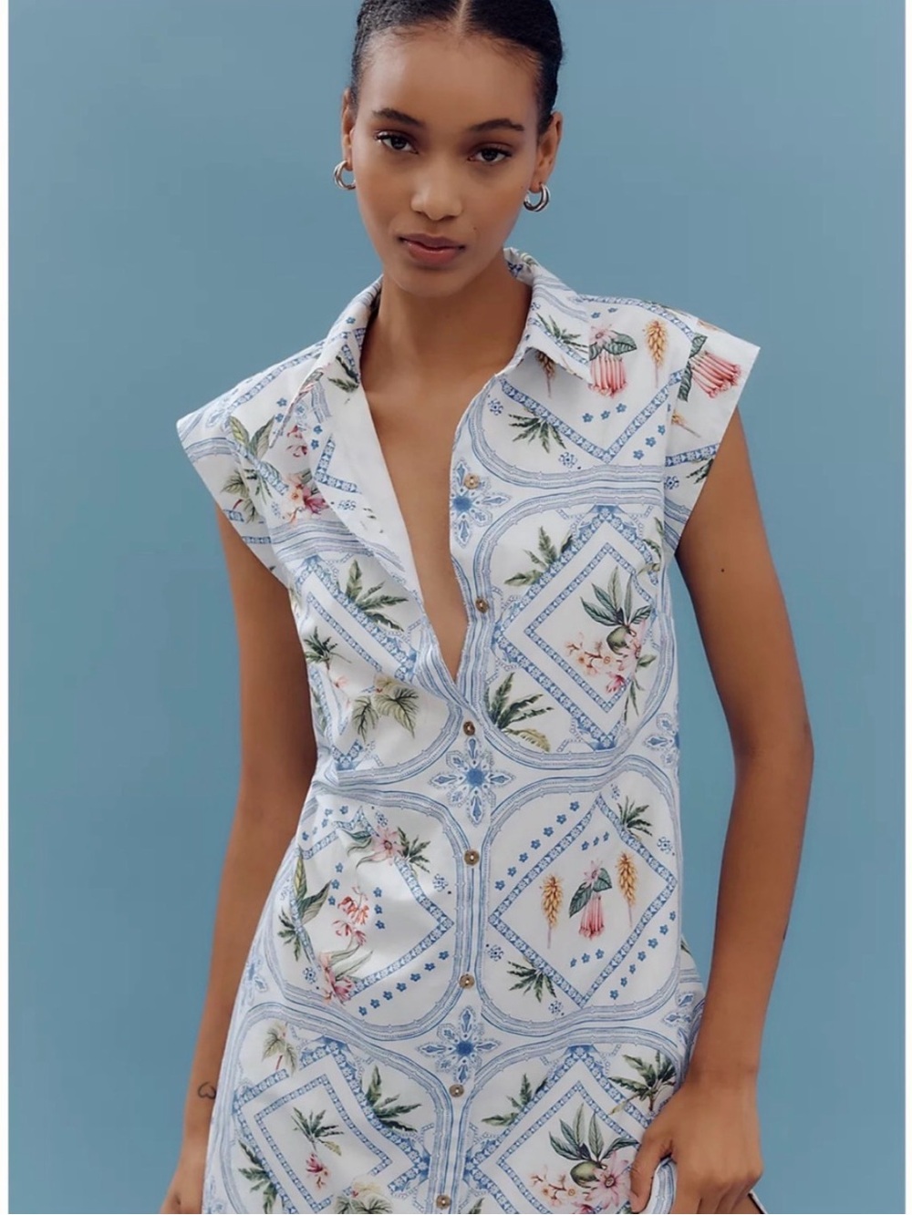 Maeve for Anthropologie “Lillian” Cap Sleeve Midi Dress - xxs